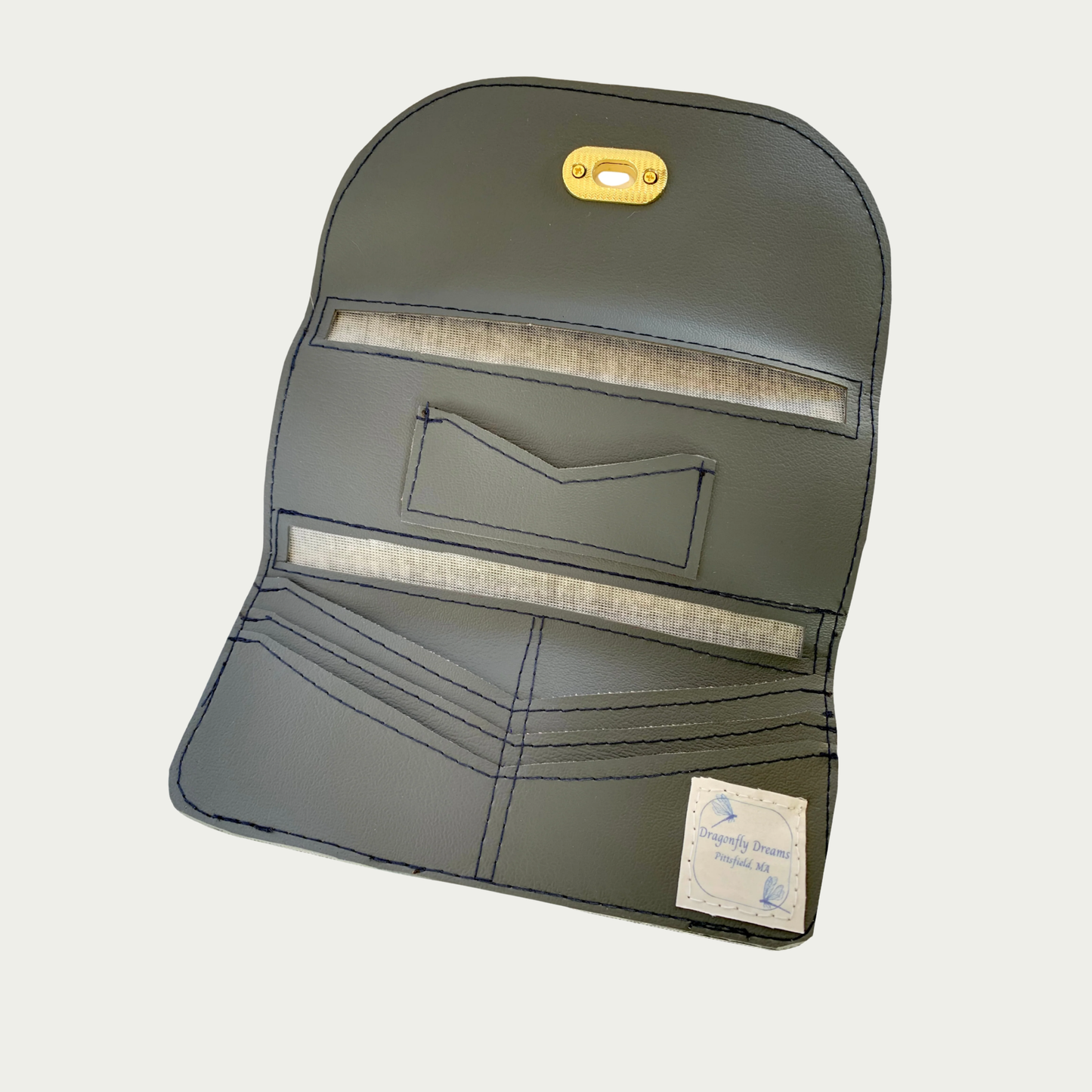 Lucky Penny Wallet in Medium Gray