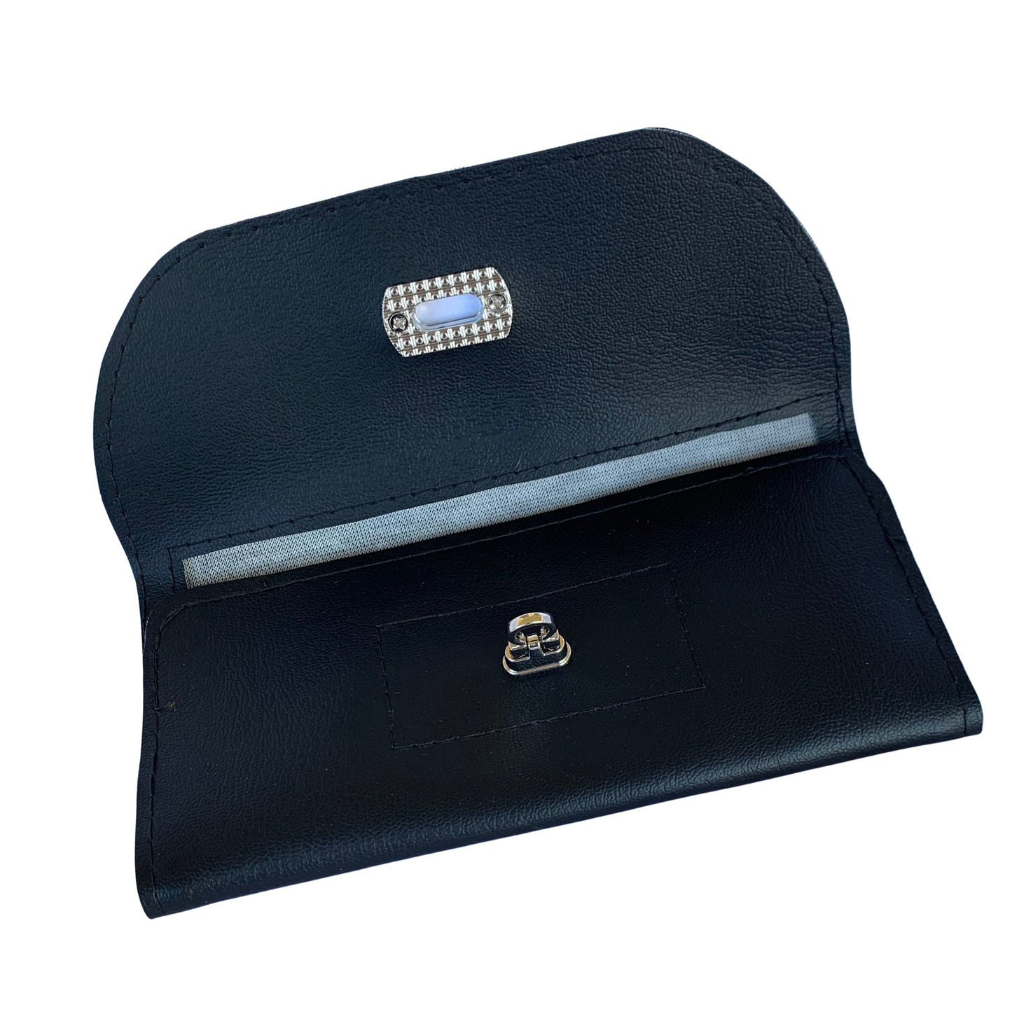 Lucky Penny Wallet in Black Marine Vinyl