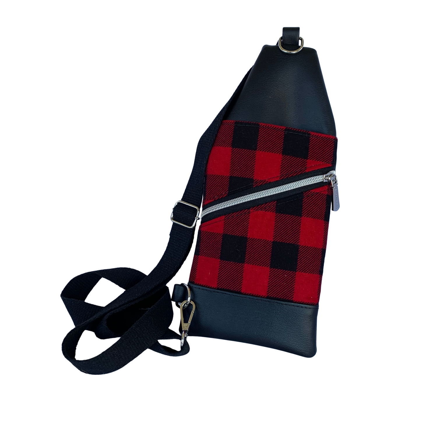 Mini Traveler Sling - Red and Black Plaid