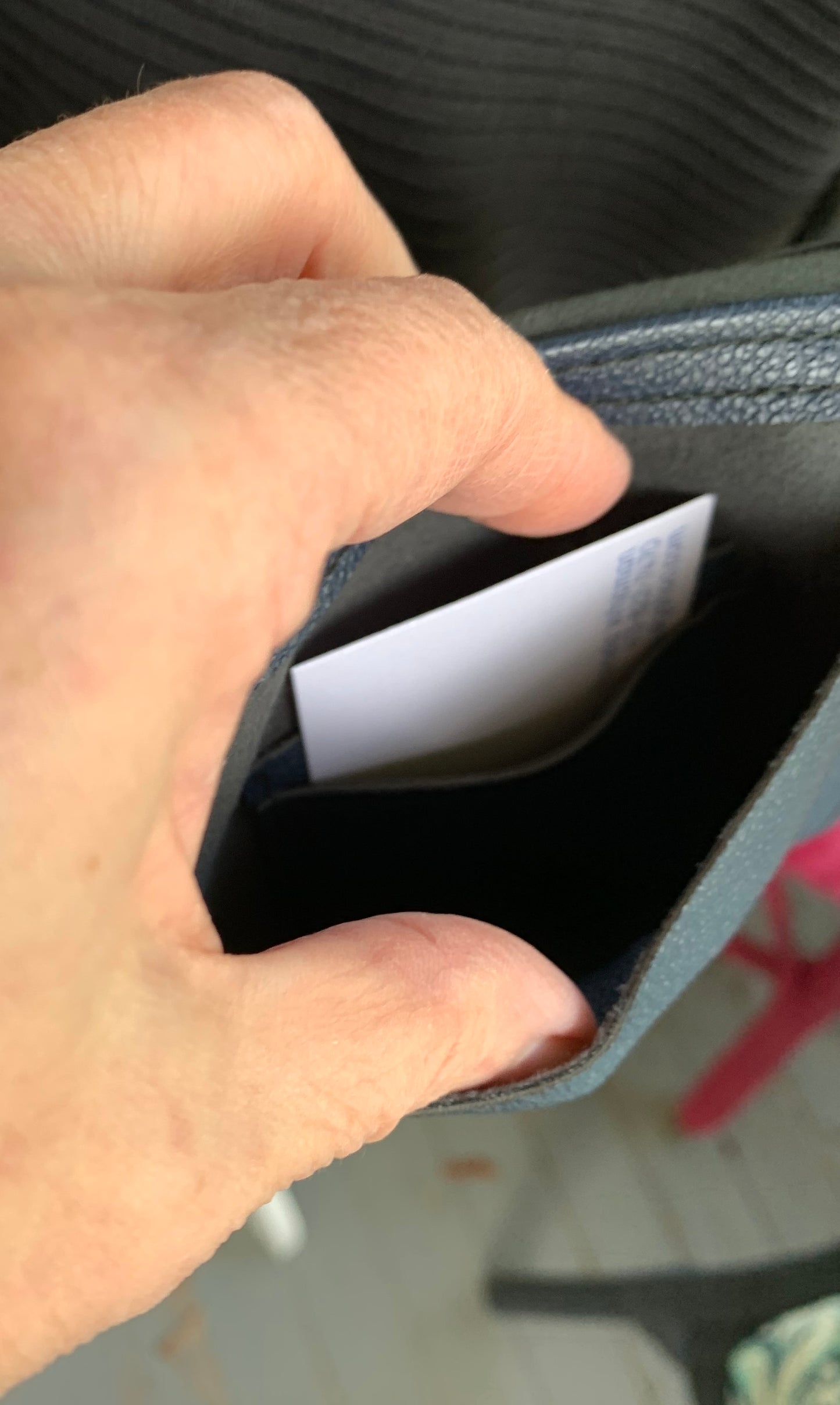 Phone Carrier Crossbody Bag - Navy