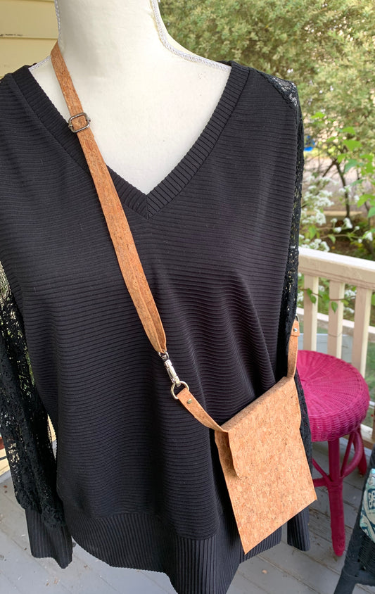 Phone Carrier Crossbody Bag - Casual Cork