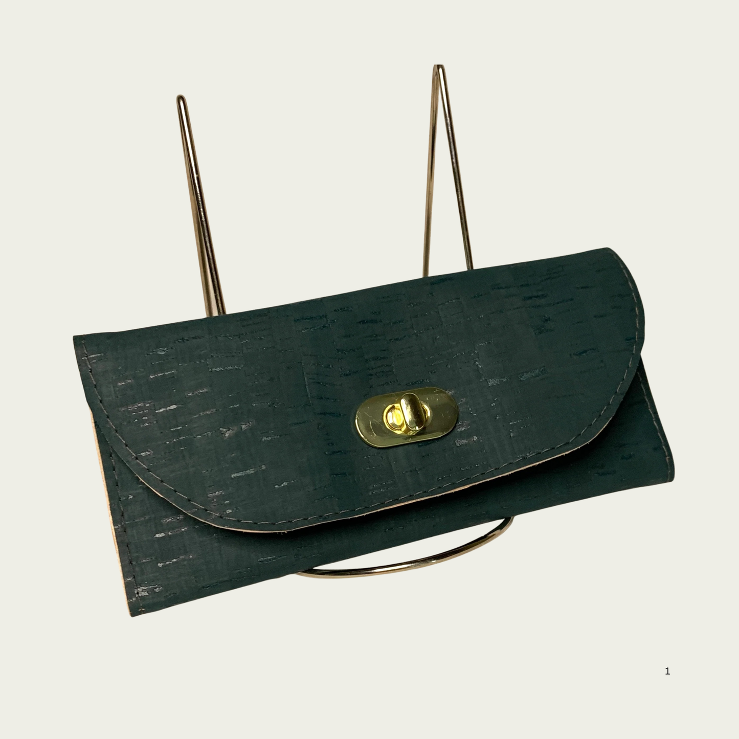 Lucky Penny Wallet in Jasper and Floral Cork