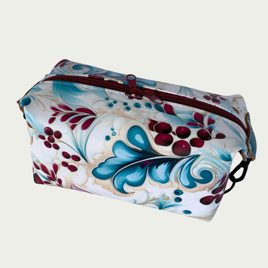 Dopp Kit Bag -Magenta and Teal
