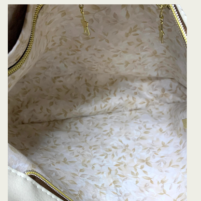 Elise Expandable Slouch - Beige Floral