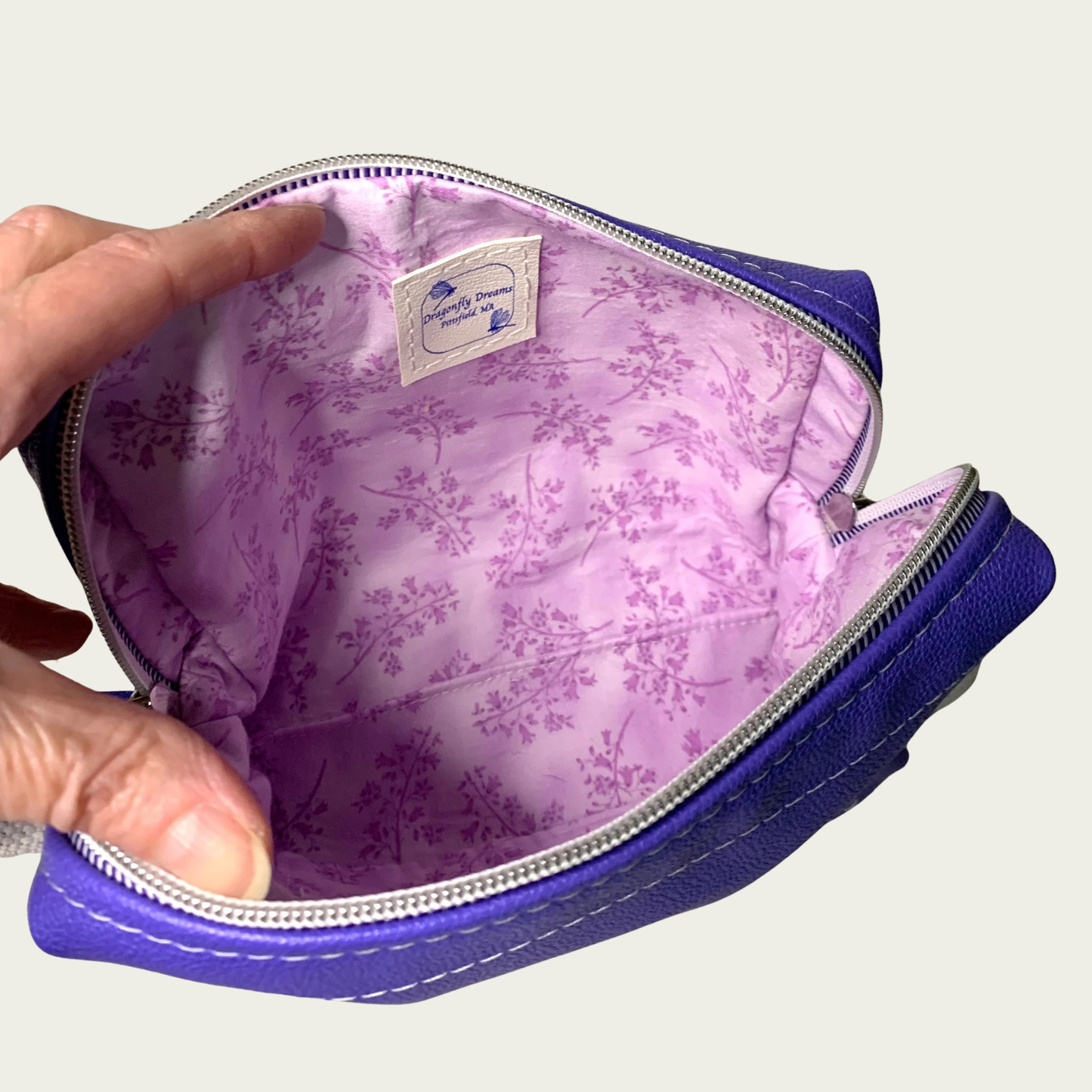 Lisa Boxy Crossbody - Periwinkle Pebbles