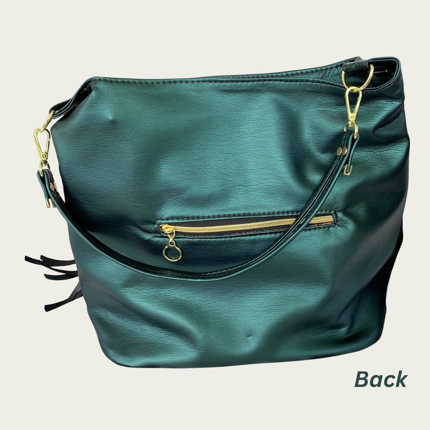 Simplistic Slouch Shoulder Bag - Peacock Teal