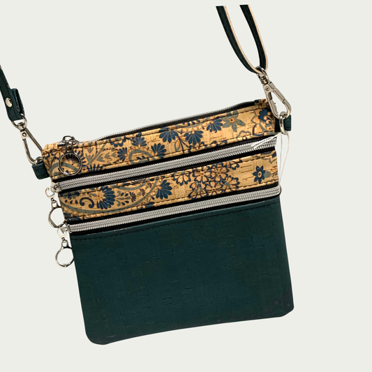 Zippy Crossbody - Jasper and Paisley Cork