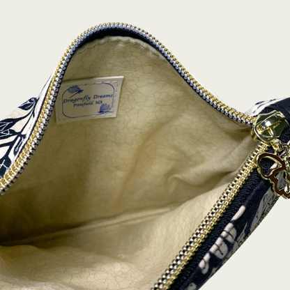 Multi-Zippered Crossbody - Flowers and Bees