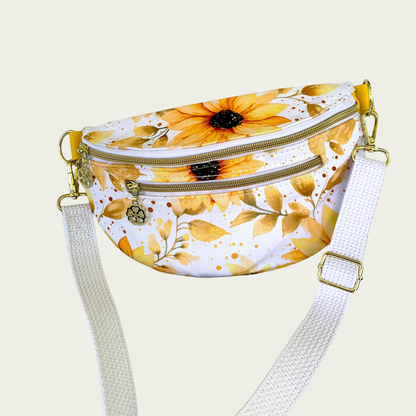 Jenny Crossbody Belt Bag - Sunflowers