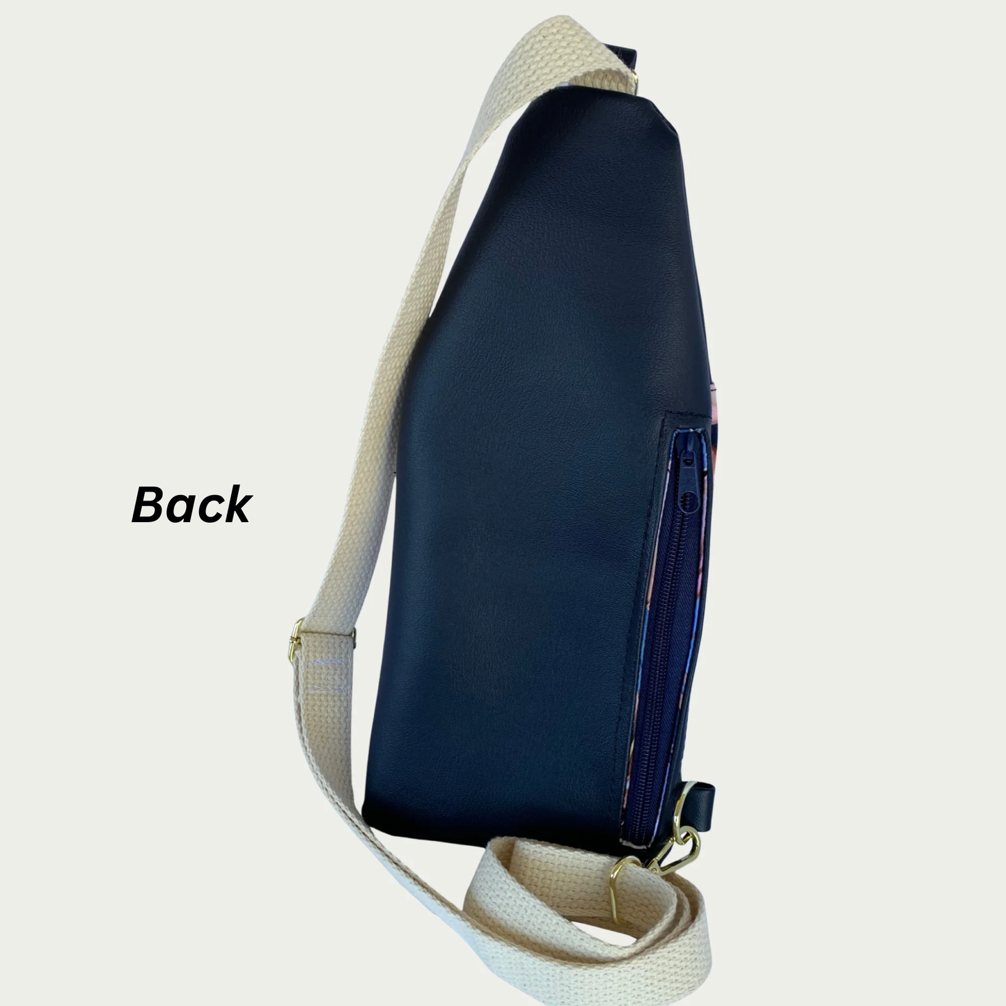 Mini Traveler Sling - Navy Geometric