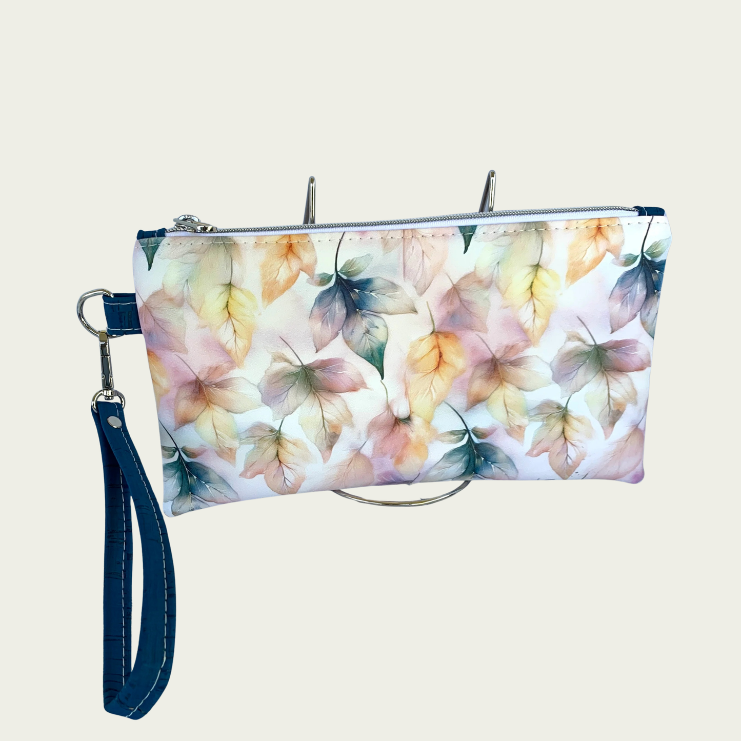 Shazzy Wristlet - Watercolor Leaves