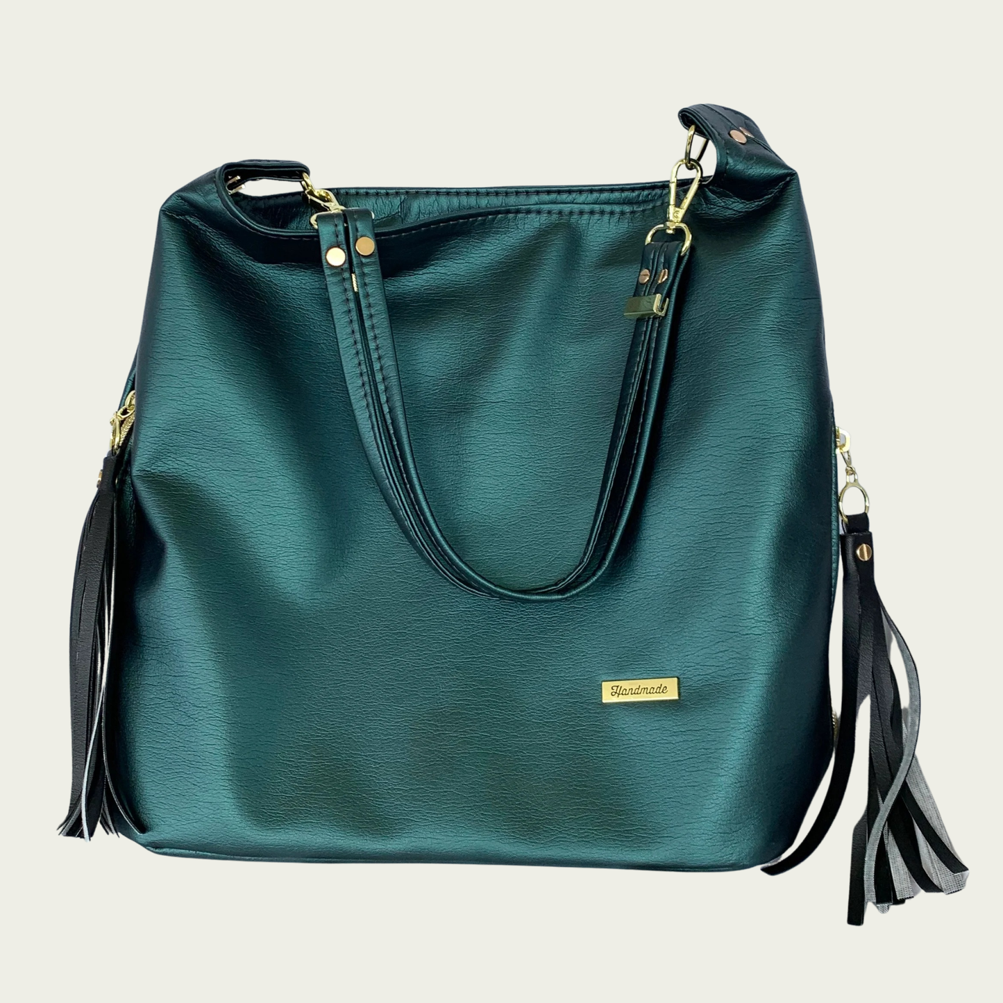 Simplistic Slouch Shoulder Bag - Peacock Teal