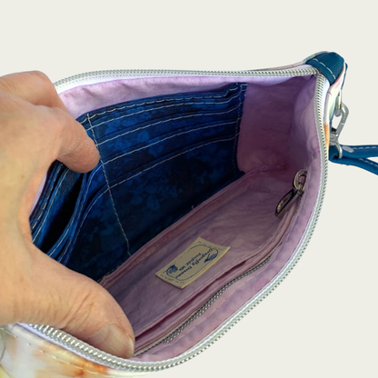 Shazzy Wristlet - Watercolor Leaves