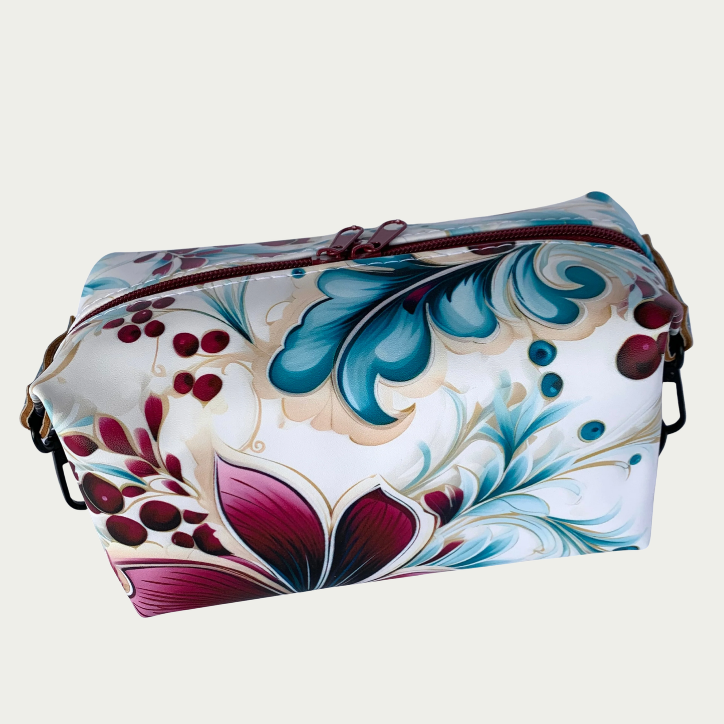 Dopp Kit Bag -Magenta and Teal