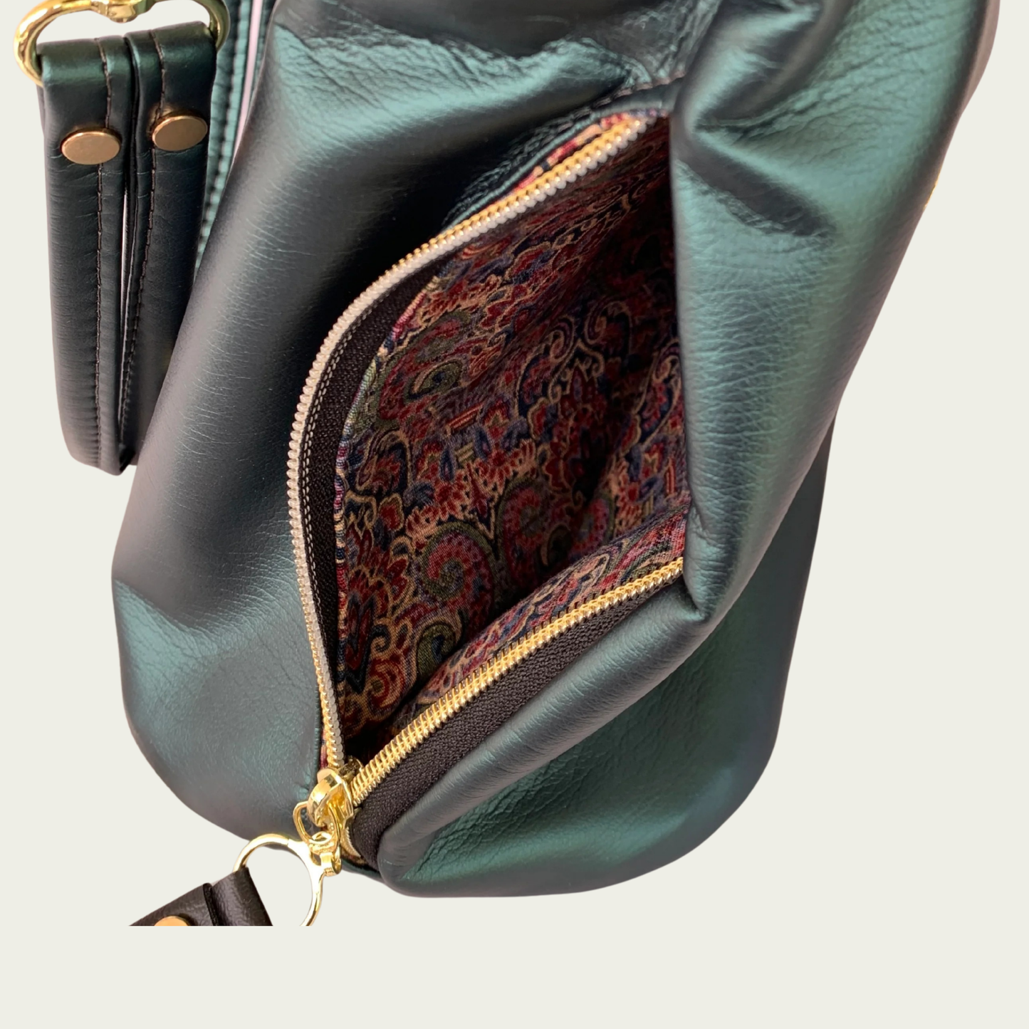 Simplistic Slouch Shoulder Bag - Peacock Teal