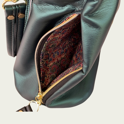 Simplistic Slouch Shoulder Bag - Peacock Teal