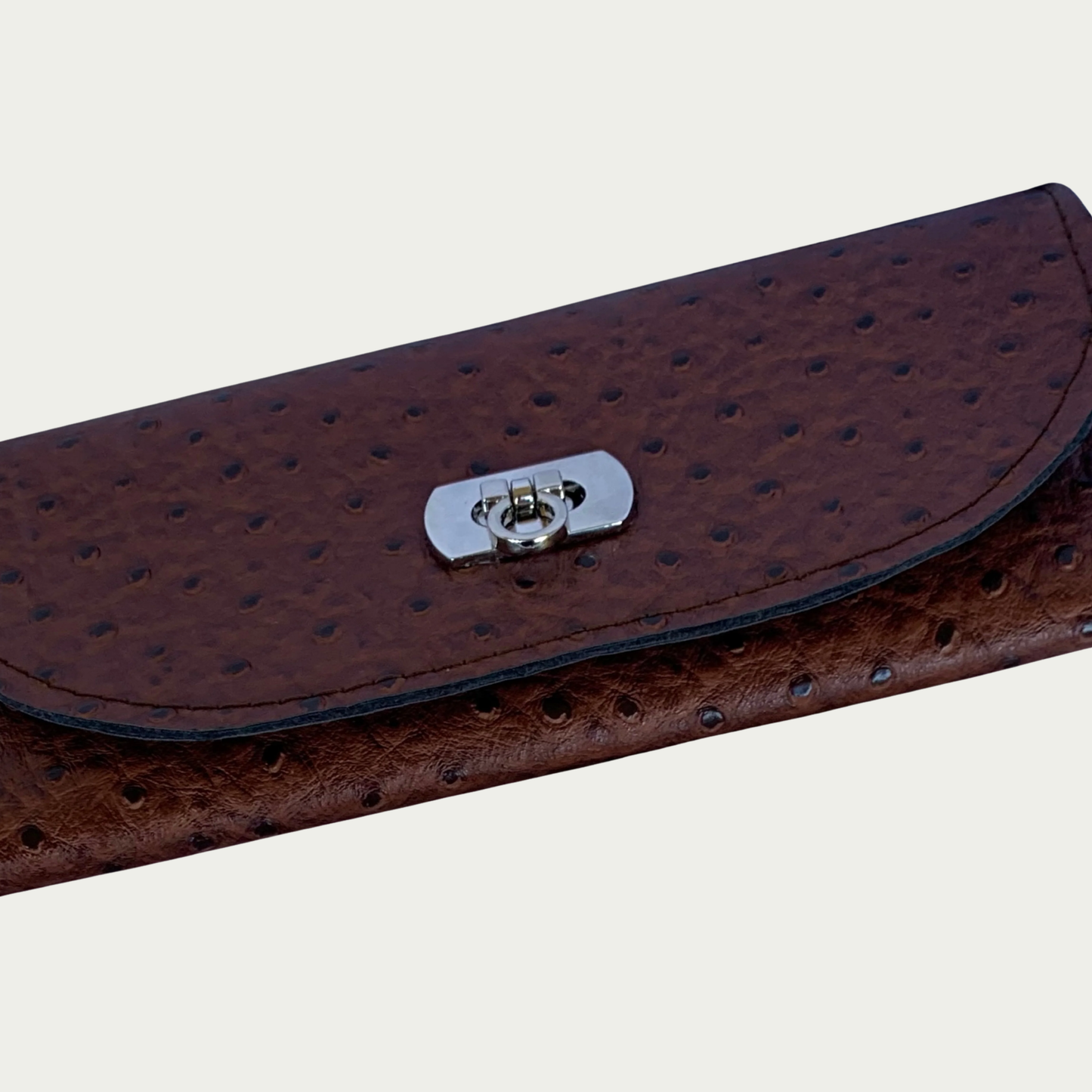 Lucky Penny Wallet in Faux Ostrich Leather