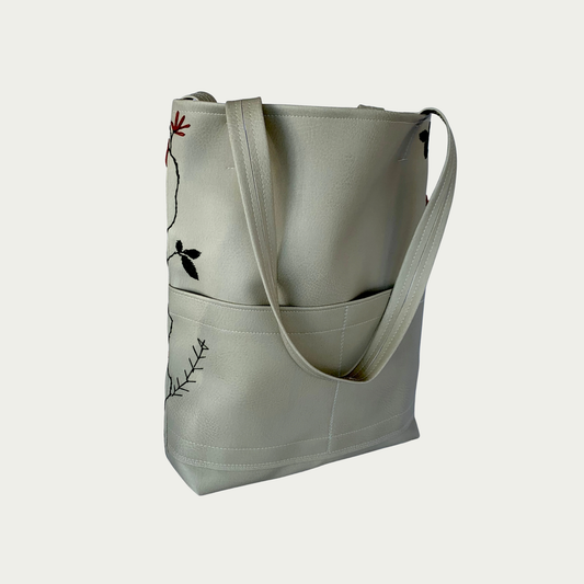 Back to Basics Tote Bag Embroidered