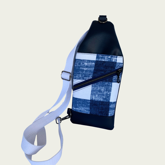 Mini Traveler Sling - Navy Plaid
