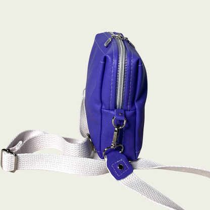 Lisa Boxy Crossbody - Periwinkle Pebbles
