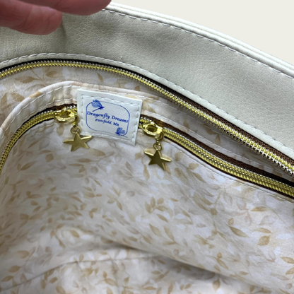 Elise Expandable Slouch - Beige Floral