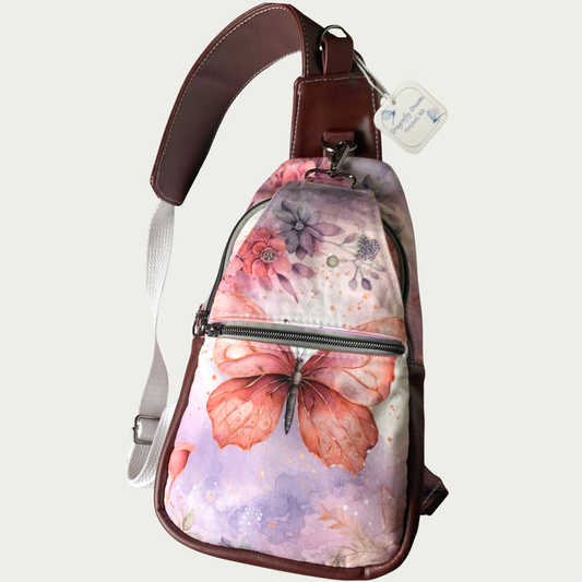 Retro-Style Sling - Pink Butterflies