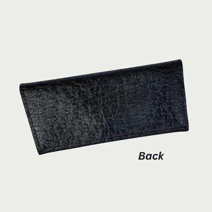 Lucky Penny Wallet in Faux Ostrich Leather