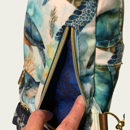 Retro-Style Sling - Sea Turtles