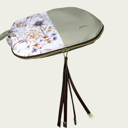 Elise Expandable Slouch - Beige Floral