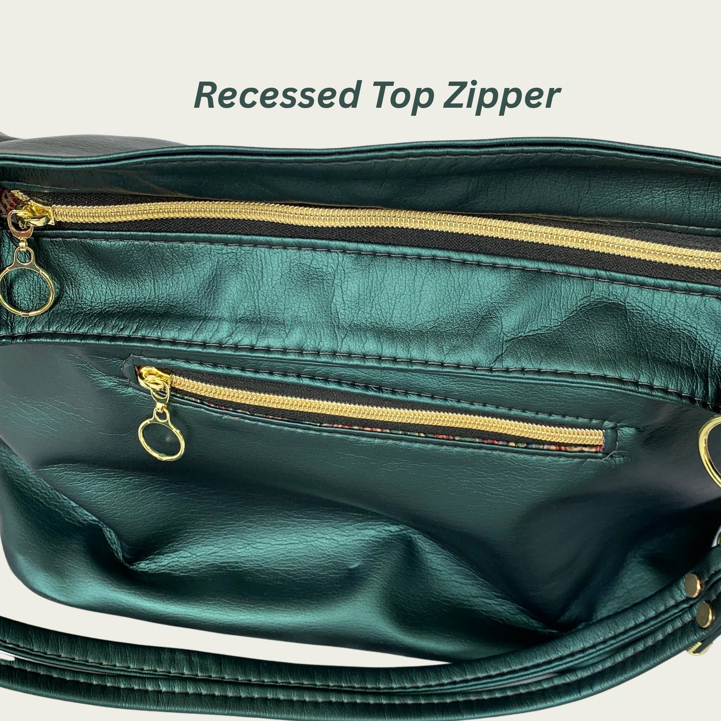 Simplistic Slouch Shoulder Bag - Peacock Teal