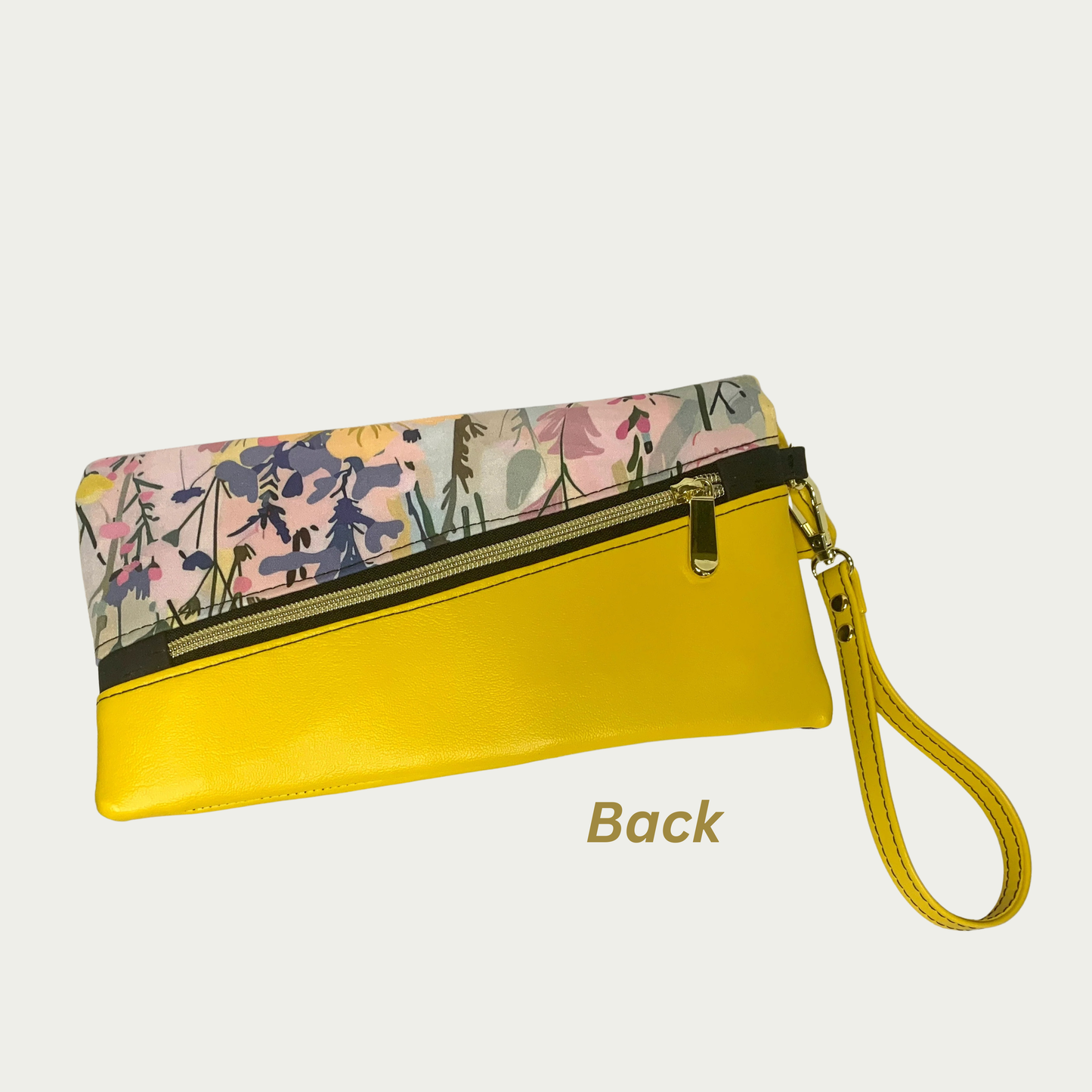 Lapel Clutch - Two-Toned Yellow and Black