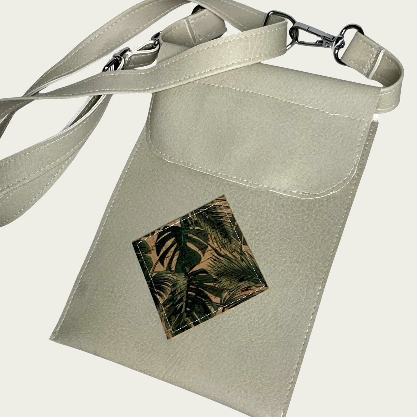Phone Carrier Crossbody Bag - Beige