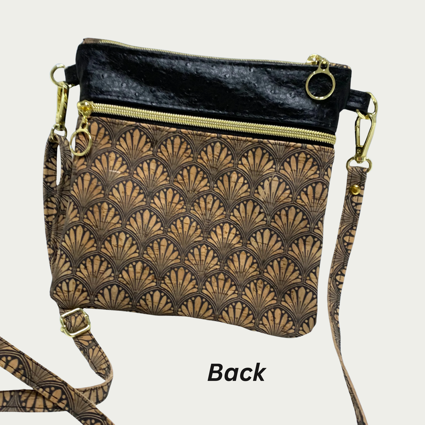 Zippy Crossbody - Cork Shells
