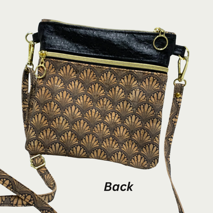 Zippy Crossbody - Cork Shells