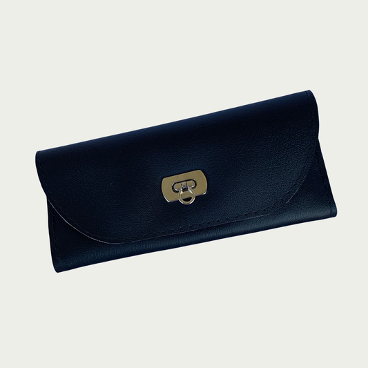 Lucky Penny Wallet in Black Marine Vinyl