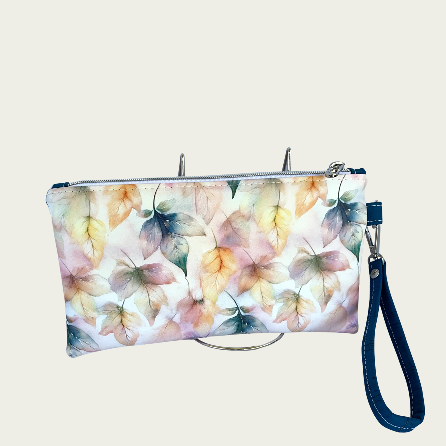 Shazzy Wristlet - Watercolor Leaves