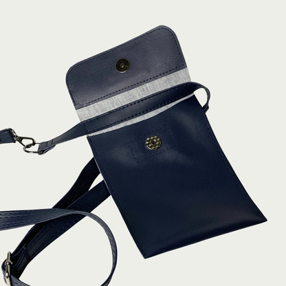 Phone Carrier Crossbody Bag - Navy