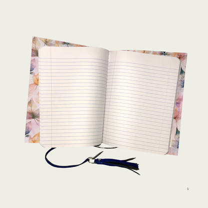 Della Notebook - Watercolor Leaves