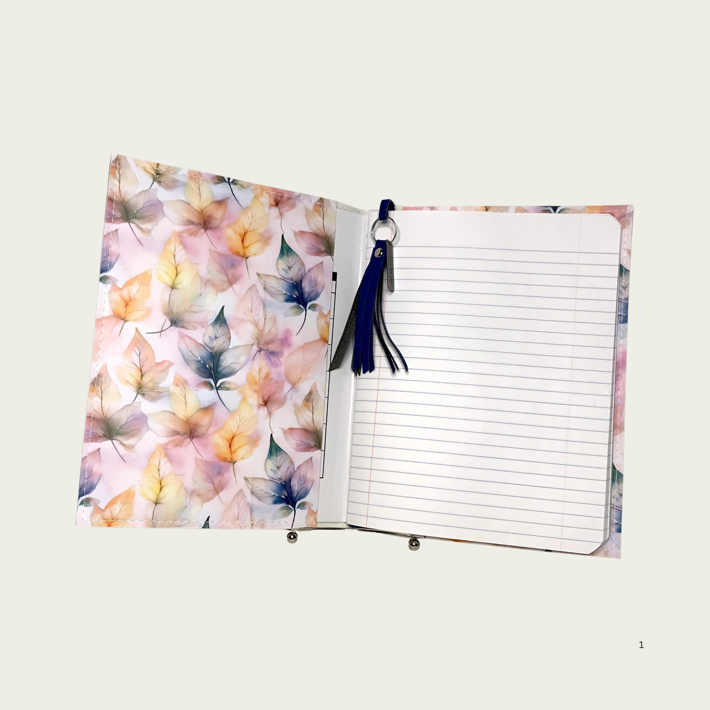 Della Notebook - Watercolor Leaves
