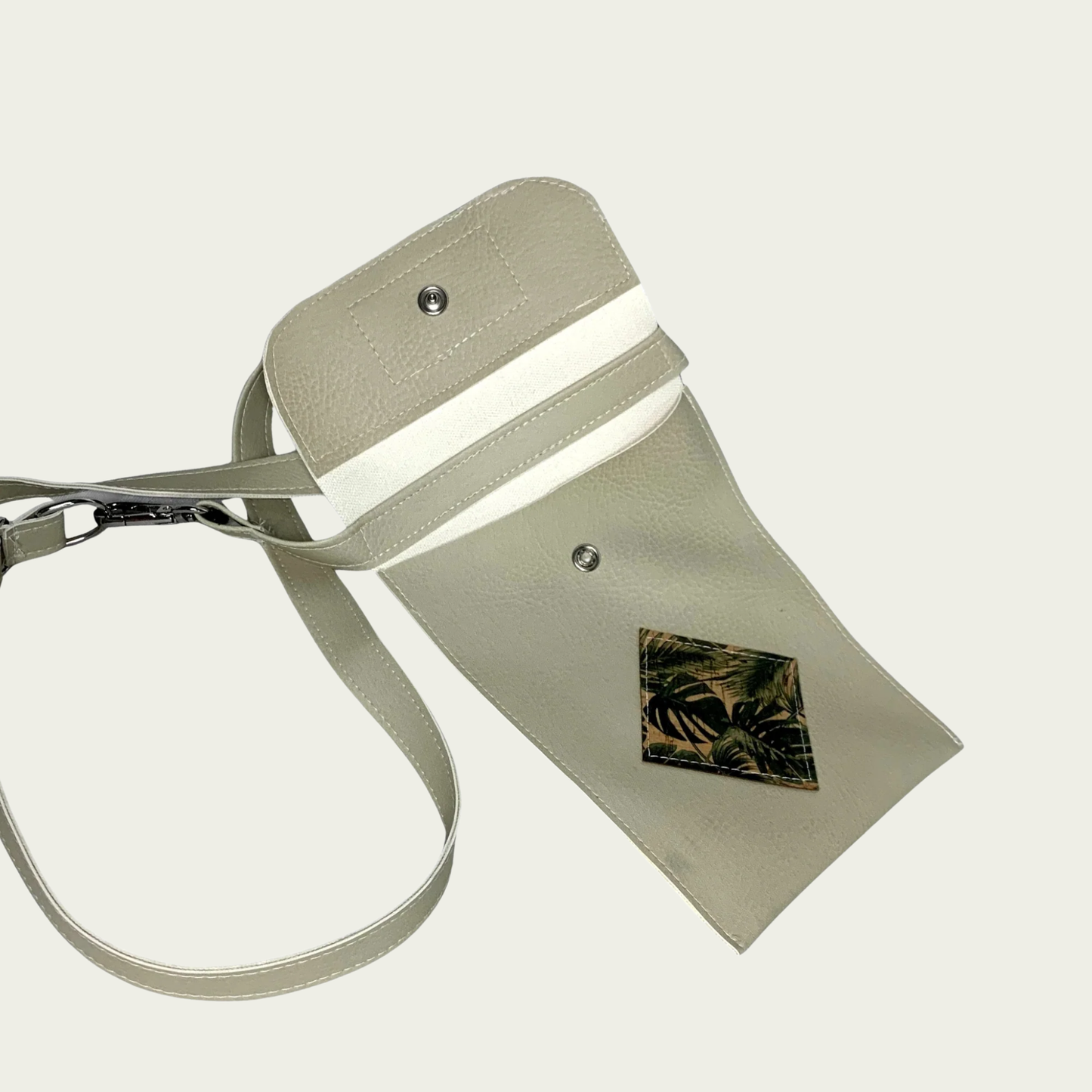 Phone Carrier Crossbody Bag - Beige
