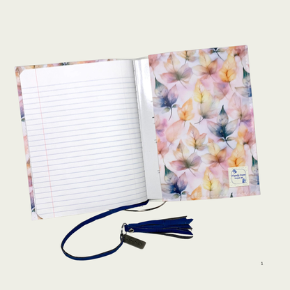 Della Notebook - Watercolor Leaves