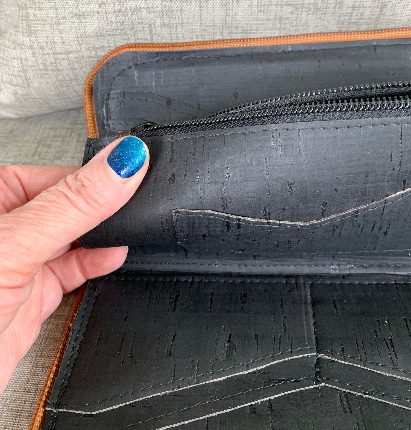 Cork Zip-Around Wallet