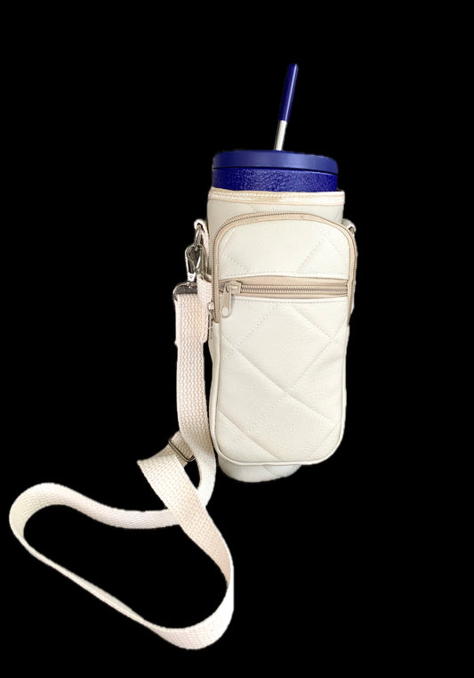 Tumbler / Phone Carrier - Beige