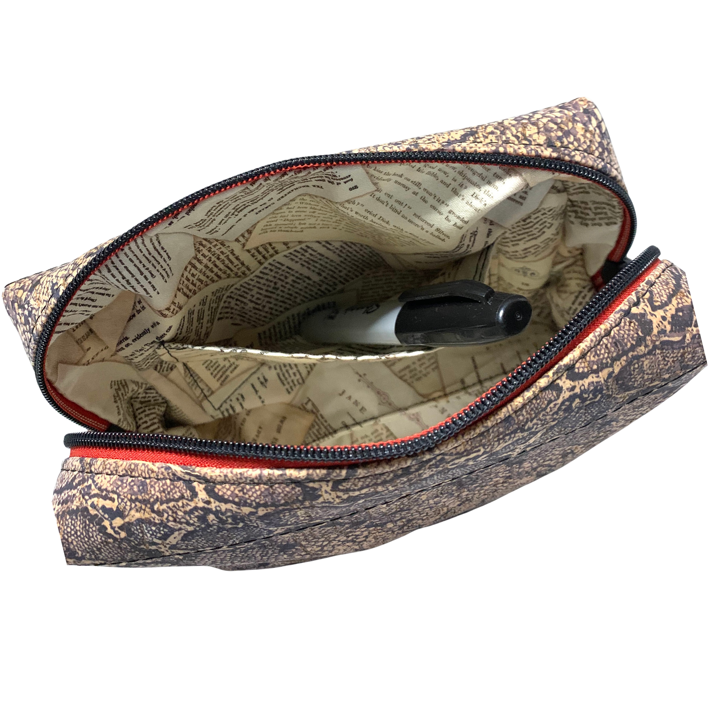 Lisa Boxy Crossbody - Snake Cork