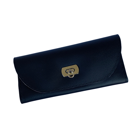 Lucky Penny Wallet in Black Marine Vinyl