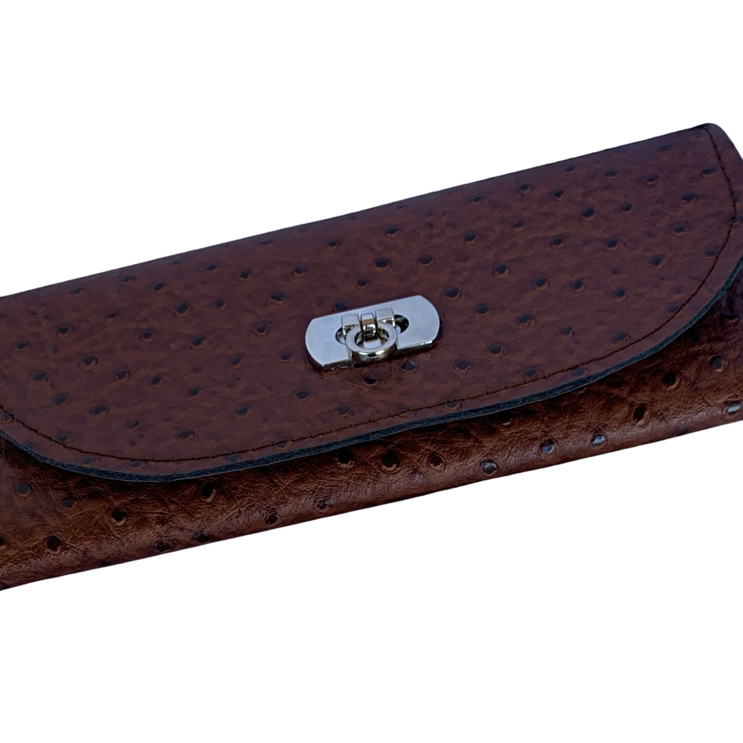 Lucky Penny Wallet in Faux Ostrich Leather