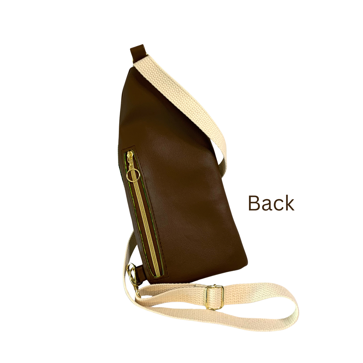 Mini Traveler Sling - Brown and Green
