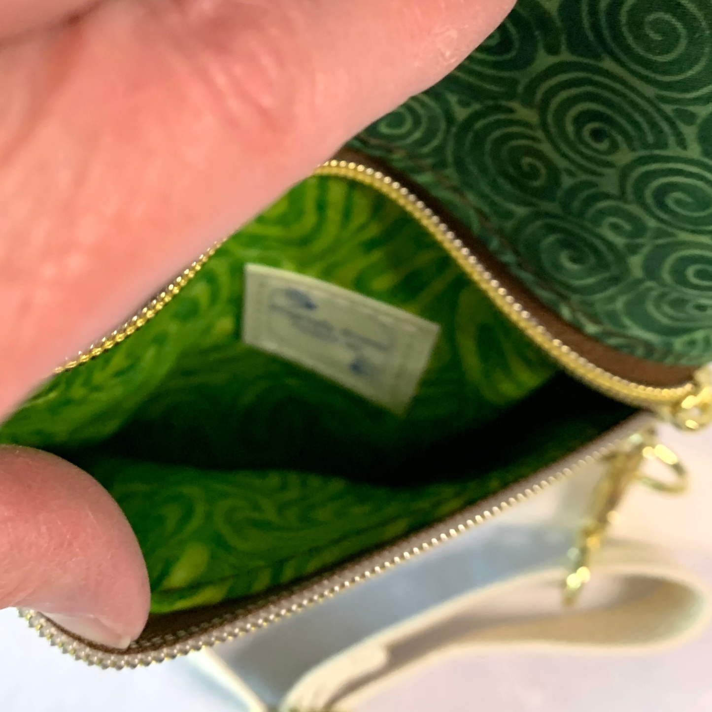 Mini Traveler Sling - Brown and Green