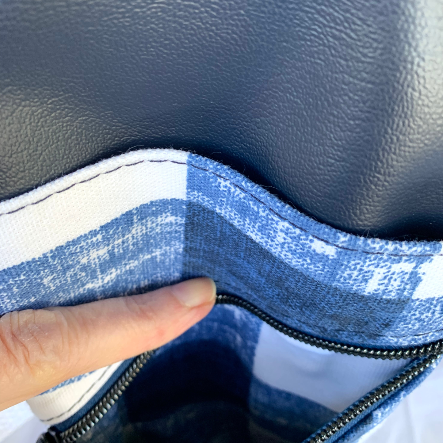 Mini Traveler Sling - Navy Plaid