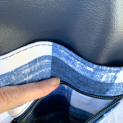 Mini Traveler Sling - Navy Plaid